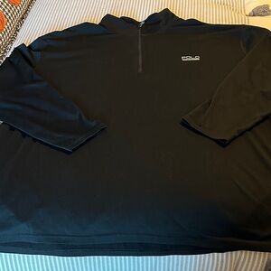 Mens Ralph Lauren Polo Sport Black 1/4 Quarter Zip Performance Pullover 4XB 4XL